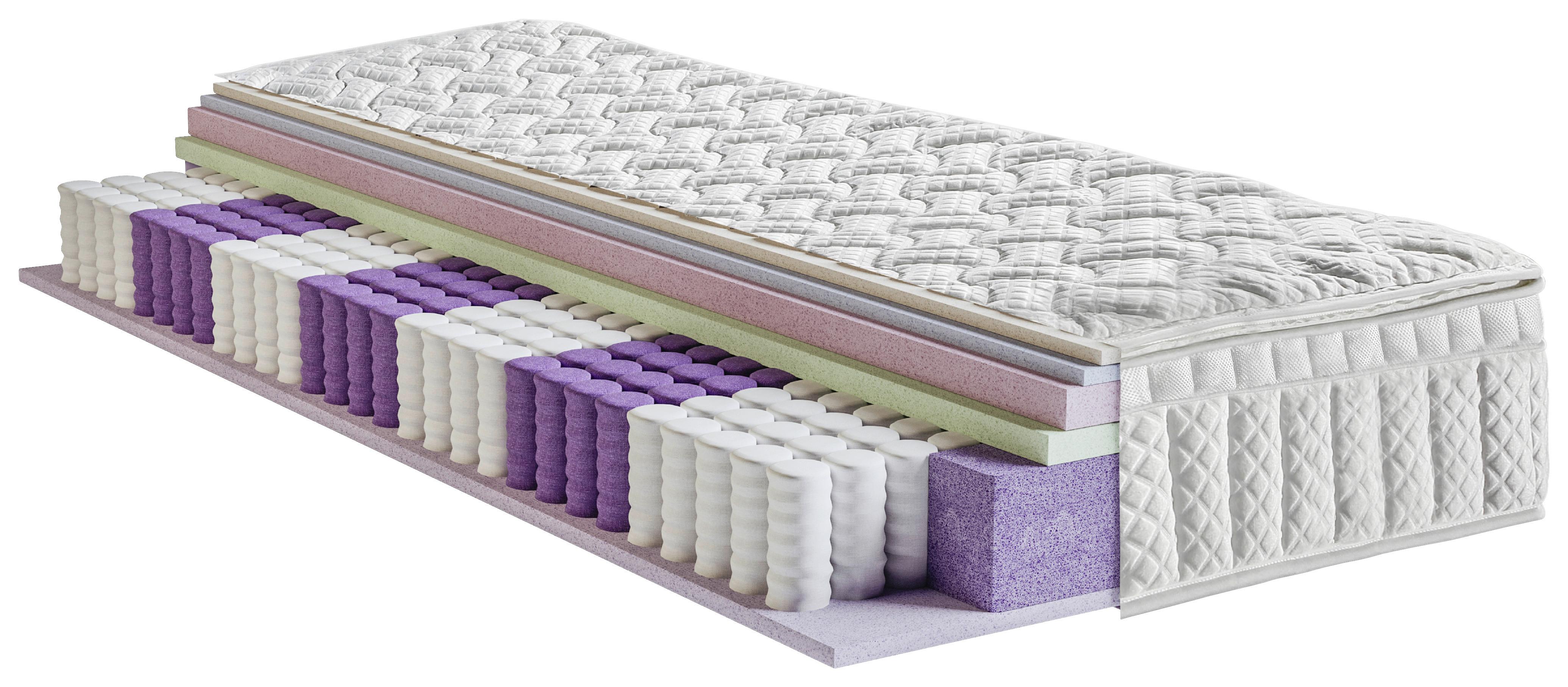 matelas à ressorts ensachés Secret H4 ca. 140x200cm - Weiss, Textil (140/200cm) - Premium Living