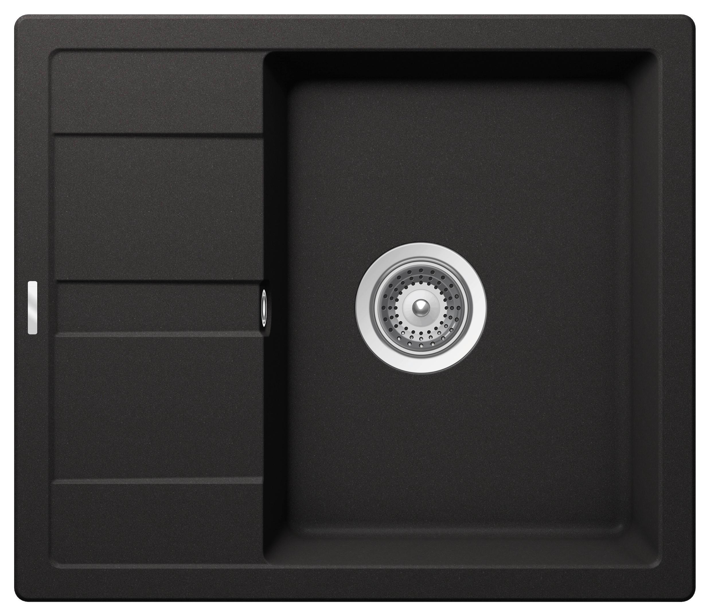 Pomivalno Korito Nashville, 58x50cm - črna, Basics, kamen (58/20/50cm) - Respekta