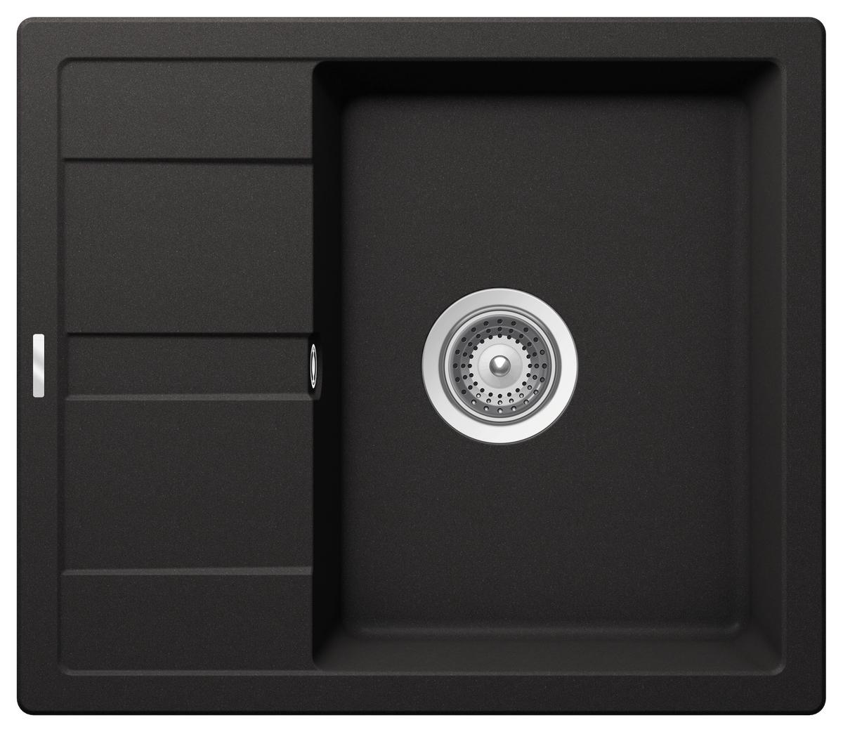 Pomivalno Korito Nashville, 58x50cm - črna, Basics, kamen (58/20/50cm) - Respekta