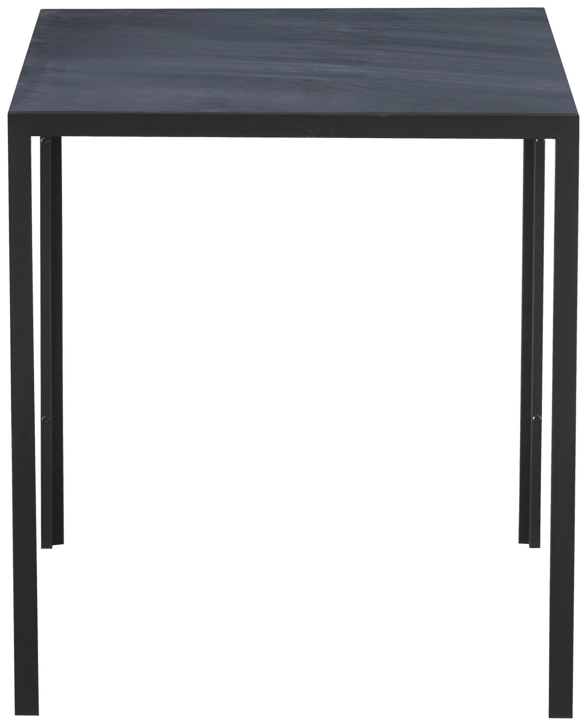 Esstisch Sandro Grau ca. 110x76x70cm - Schwarz/Grau, Modern, Holzwerkstoff/Metall (110/76/70cm) - Based