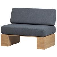 Sitzbank Eat Up Dunkelgrau - Eichefarben/Dunkelgrau, MODERN, Holz/Textil (110/84/67cm) - Livetastic