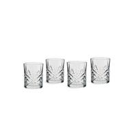 Set Kozarcev Whiskey, 4 Kos - prosojno, Basics, steklo (8.2/9.8cm) - Echtwerk