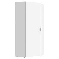 SZAFA NAROŻNA MULTIRAUMKONZEPT - biały/kolor aluminiowy, Konventionell, materiał drewnopochodny/tworzywo sztuczne (80/185/80cm) - Xora