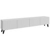 Lowboard Phuket ca. 190x42 cm Weiß - Schwarz/Weiß, Design, Holzwerkstoff/Kunststoff (190/42/32,5cm) - Livetastic