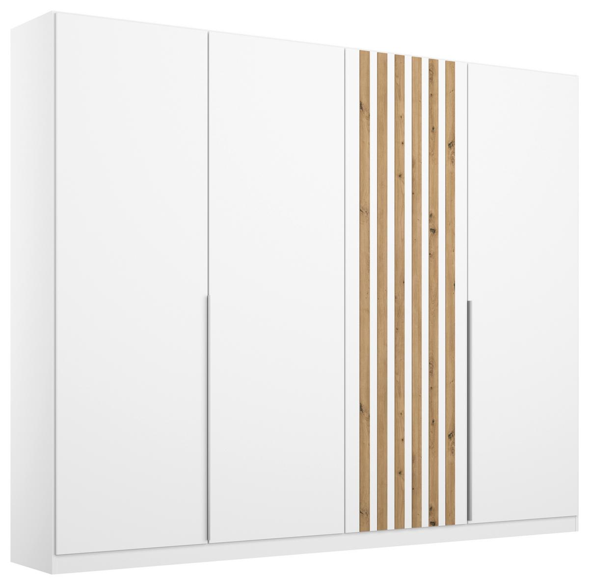 Ormar S Klasičnim Vratima Lamella - bijela/hrast Artisan, Moderno, drvni materijal/metal (226/210/54cm) - Modern Living