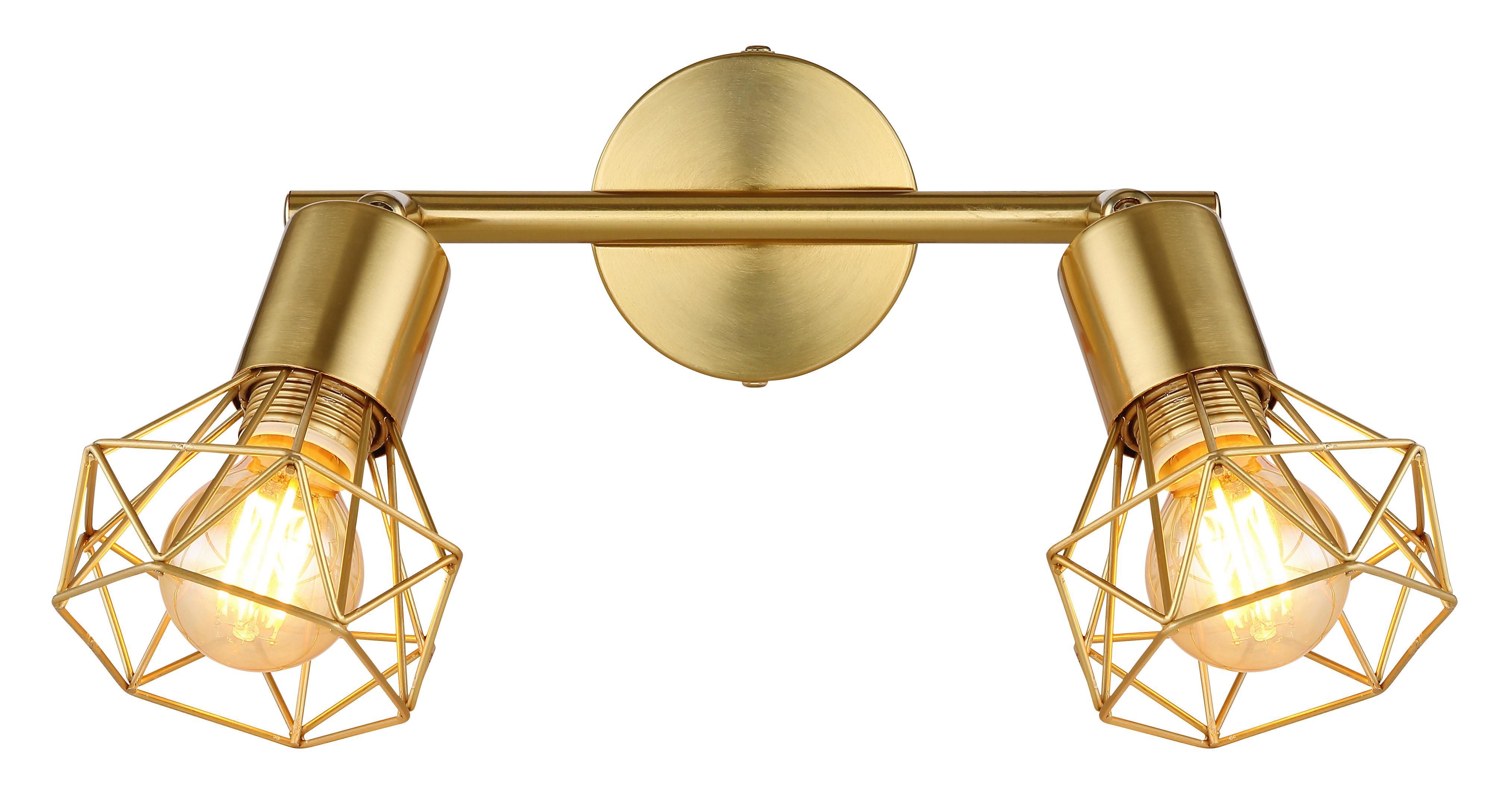 Strahler Xara I Goldfarben max. 40 Watt - Goldfarben, Design, Metall (22/8/19cm) - Globo