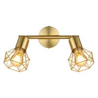 Reflektor Xara I - zlate barve, Design, kovina (22/8/19cm) - Globo