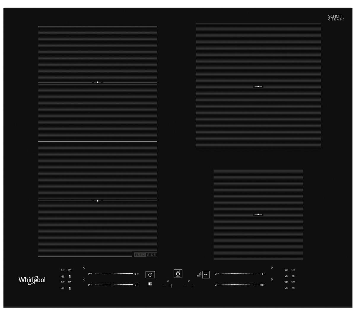 Indukciós Főzőlap Whirlpool Wf S4160 Bf - fekete, Modern, Üveg/fém (59/5,4/51cm) - Whirlpool