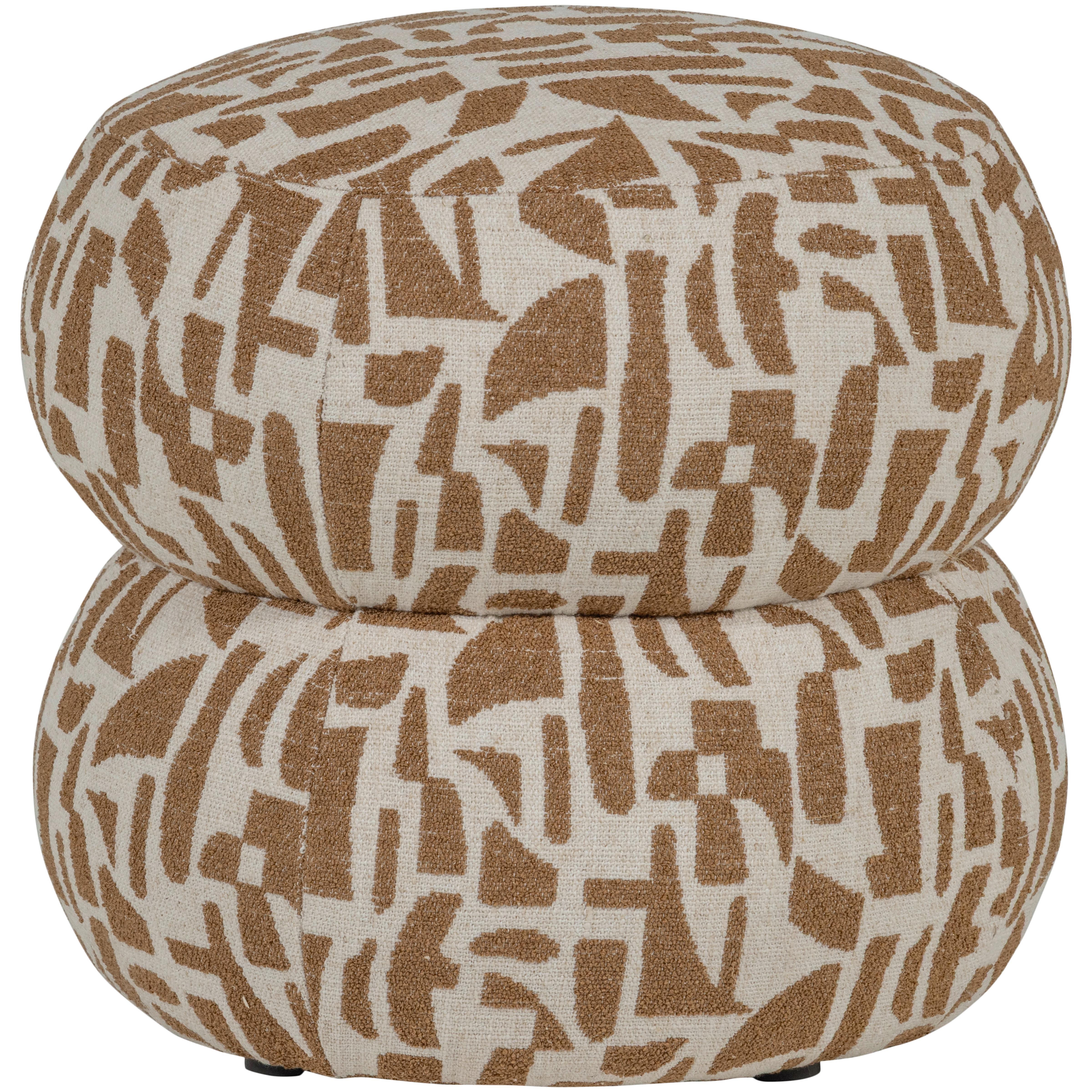 Pouf Anic Braun - Braun, Design, Textil (43/40/43cm) - Livetastic