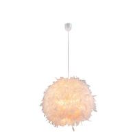 Hängeleuchte Katunga max. 40 Watt - Weiß, Basics, Kunststoff/Textil (45/120cm) - Globo