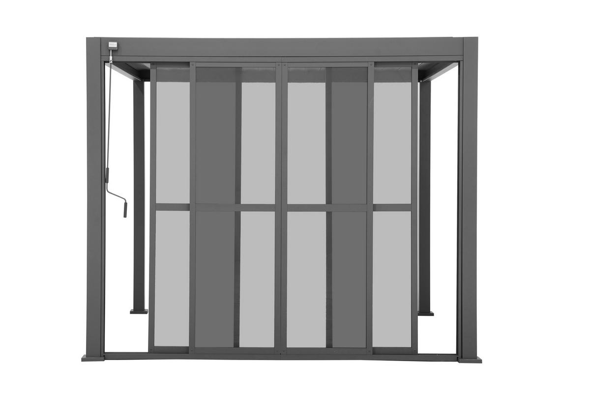 Stranski Del Za Pergolo Maridor, Antracit, 360cm - antracit, Moderno, kovina/umetna masa (360cm) - Gardenson
