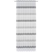 ZASŁONA GOTOWA LEA - antracytowy/kolor srebrny, Basics, tkanina (135/245cm) - Novel