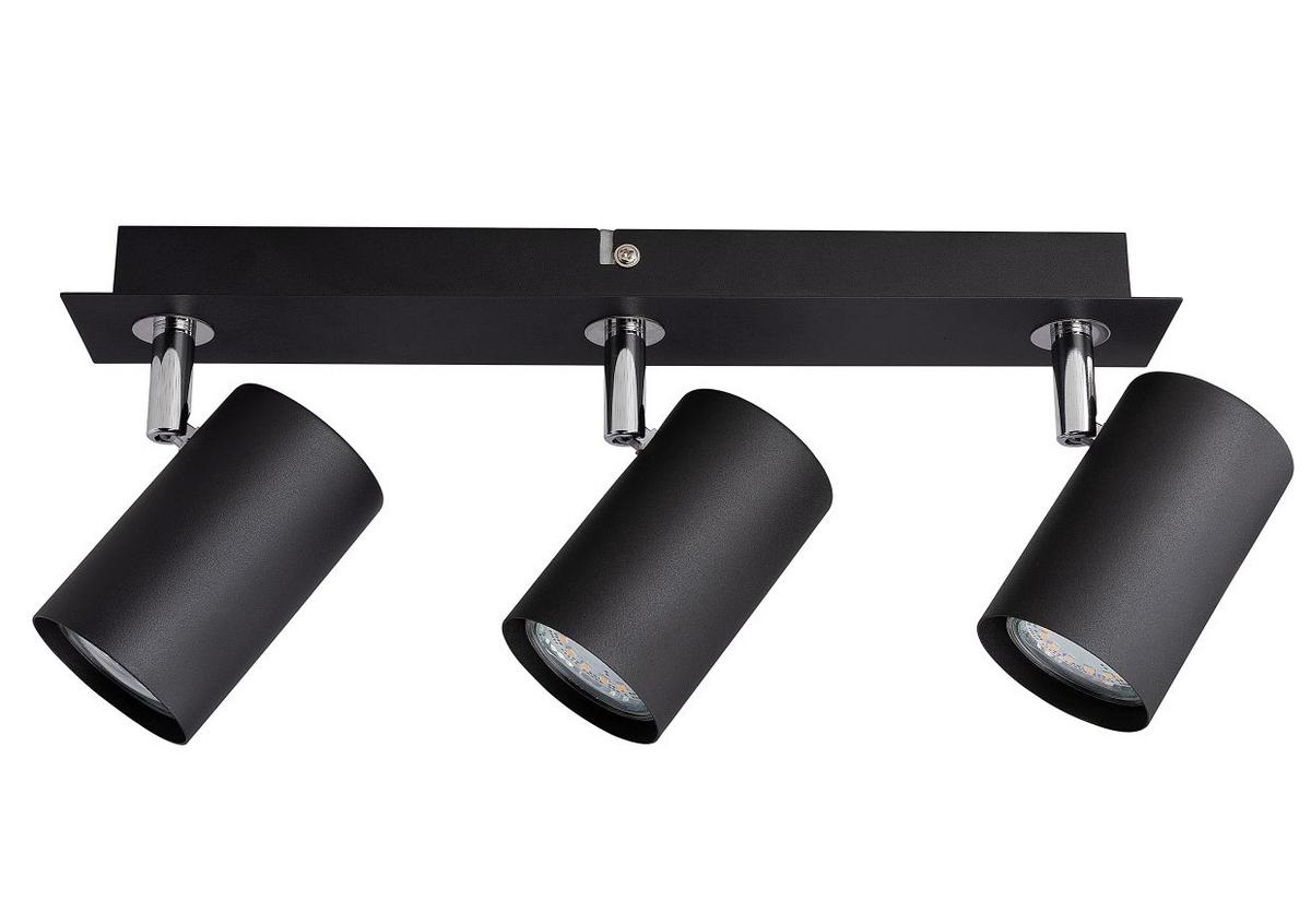 LAMPA REFLEKTOROWA ROCKET *SBX* - czarny, Basics, metal (40/7/15cm) - Novel