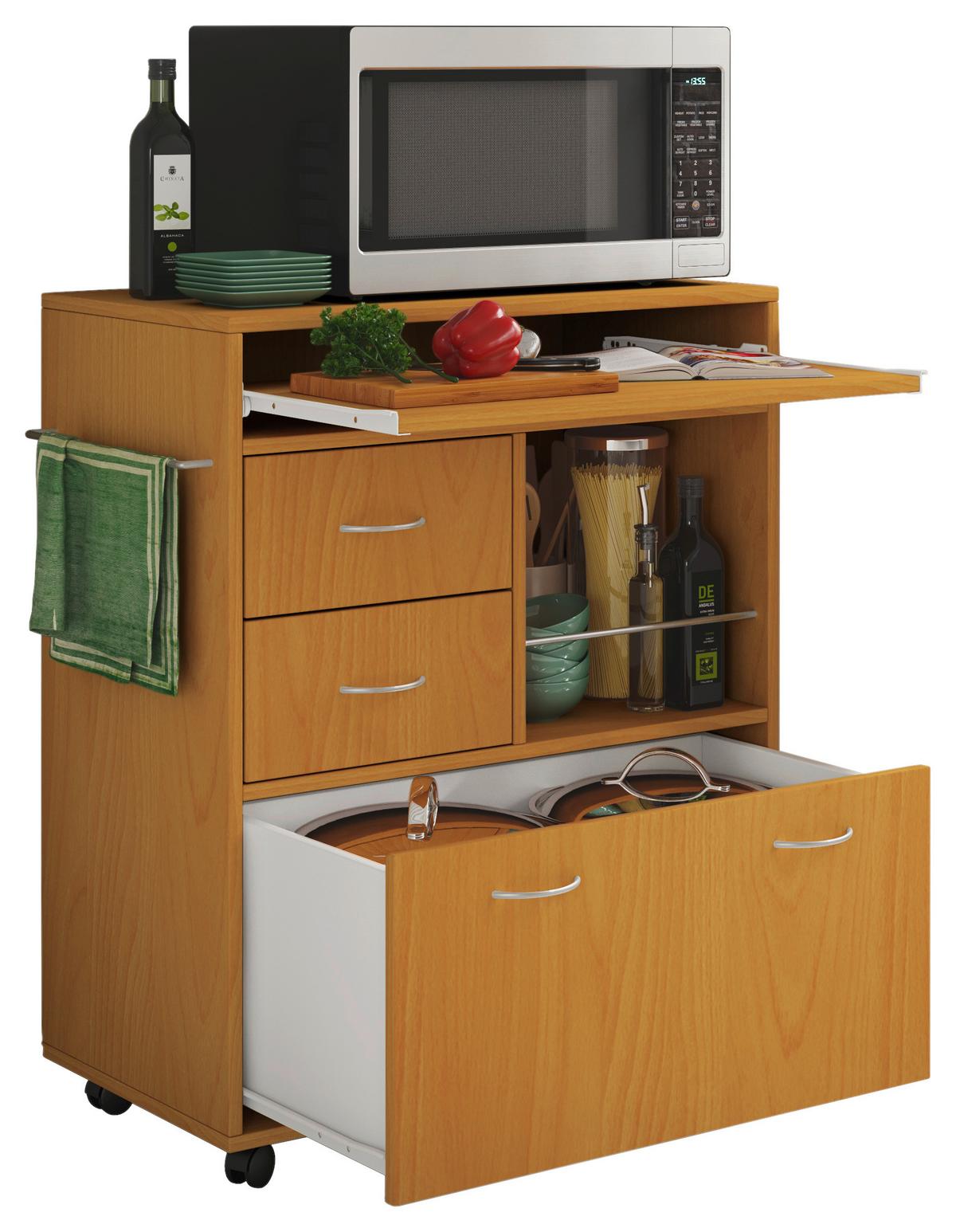 Večnamenski Voziček Kicha, Bukev - barve bukve, Moderno, kovina/umetna masa (70/40/86cm) - MID.YOU