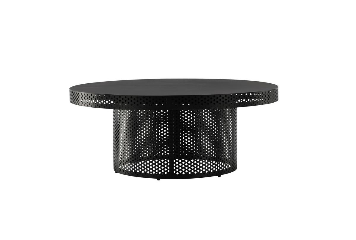 COUCHTISCH WEST END X JOSEFIN LUSTIG - Schwarz, Design, Metall (100/100/40cm) - Livetastic