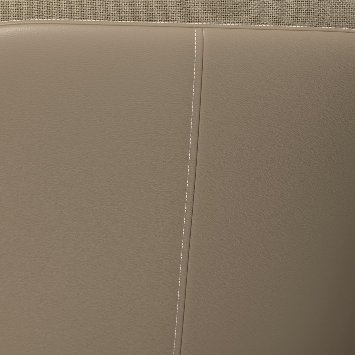 Schaukelsessel Elea Beige Lederlook/Chenille - Beige/Schwarz, MODERN, Holz/Textil (104/78/102cm) - Bessagi Home