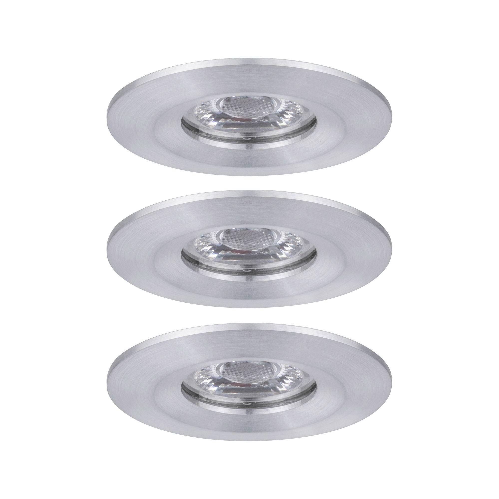 LED-Deckenleuchte Nova mini max. 4 Watt, 3-teilig - Alufarben, Basics, Metall (6,5cm) - Paulmann