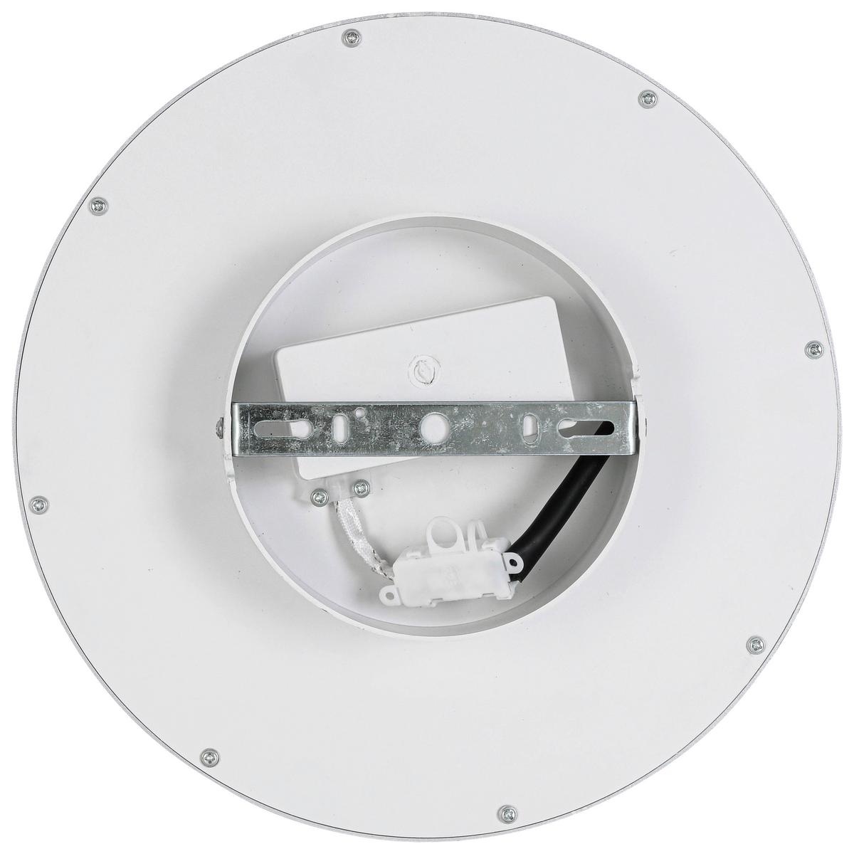 LED-Deckenleuchte Imo max. 16 Watt - Silberfarben/Weiß, ROMANTIK / LANDHAUS, Kunststoff (30/5cm) - Mömax