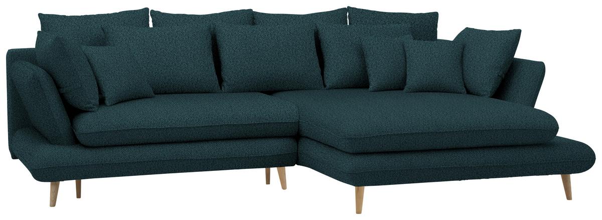 Coltar MONTE - verde închis, Romantik / Landhaus, lemn/textil (283/181cm) - Based