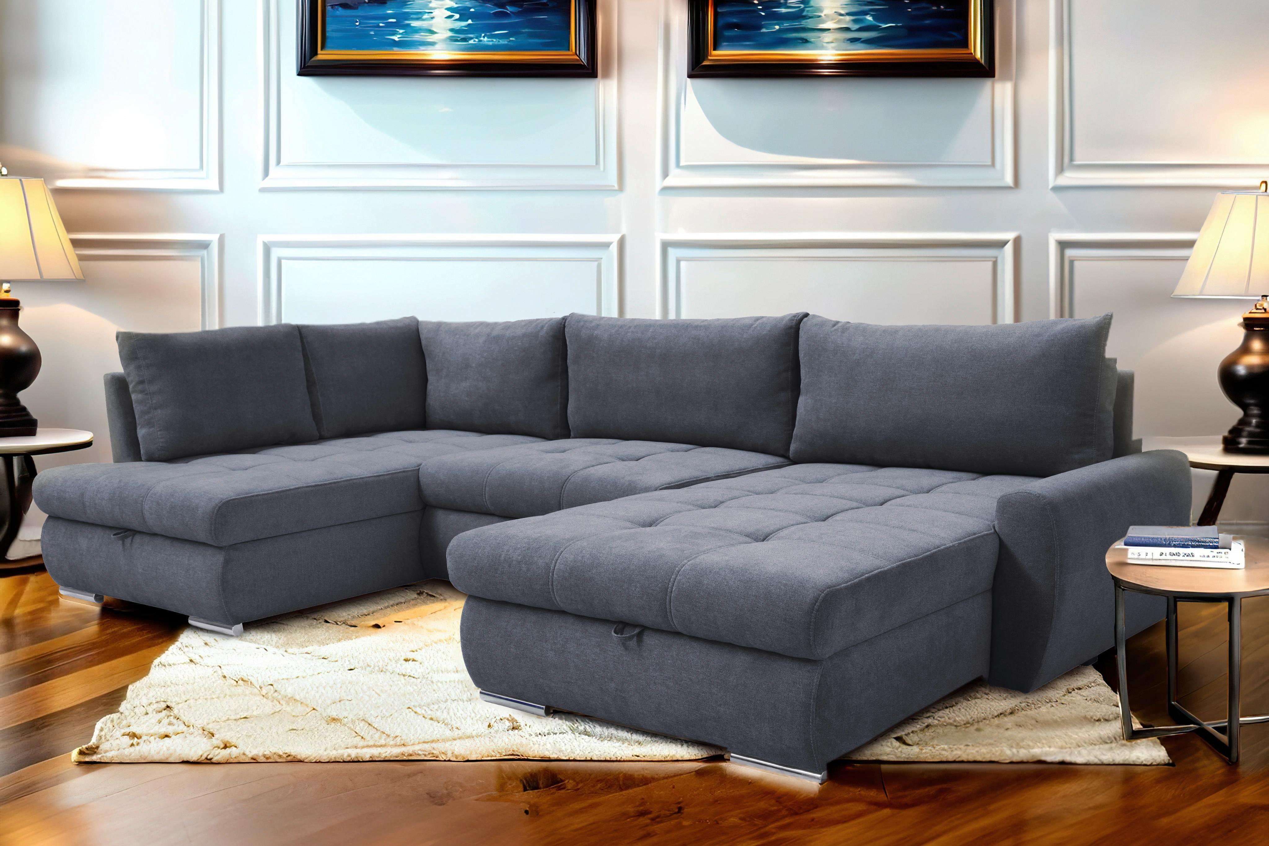 Coltar CANION - gri, Design, textil (173/322/174cm) - Modern Living