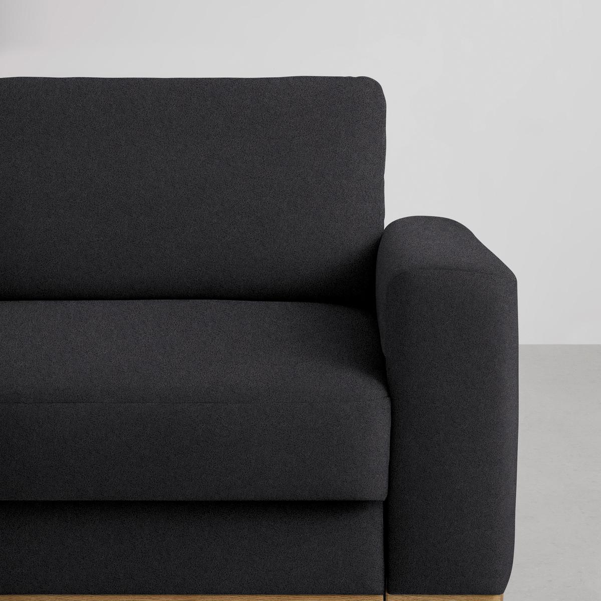 Wohnlandschaft Romeo Platinfarben - Platinfarben/Schwarz, KONVENTIONELL, Textil/Metall (167/87/234cm) - Zandiara