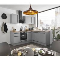 ECKKÜCHE DENVER - Eichefarben/Schwarz, Design, Holzwerkstoff/Kunststoff (220/175cm) - P & B