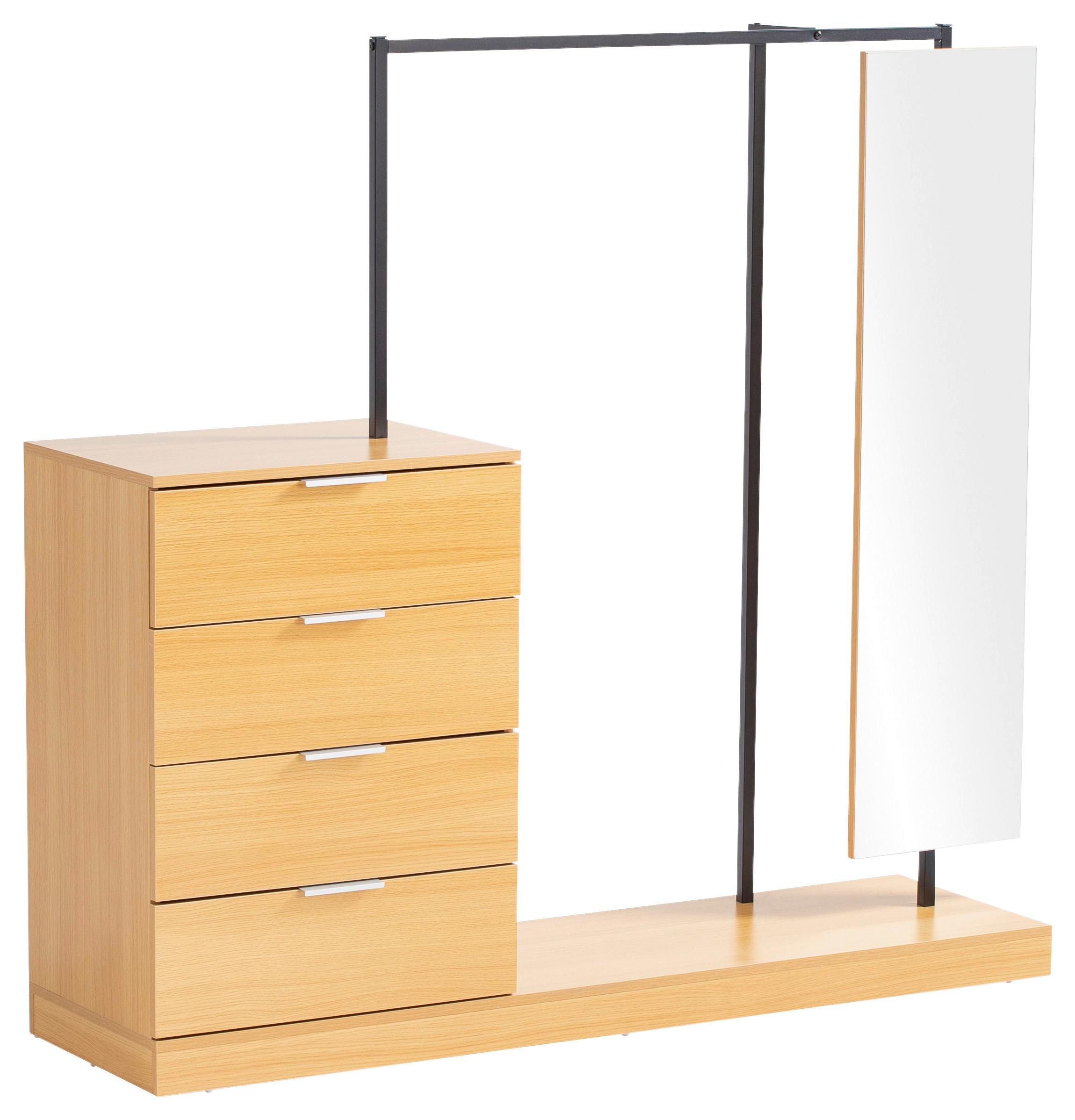 GARDEROBE WL6.902 - Eichefarben, Design, Holzwerkstoff (145/138/40,5cm) - Livetastic