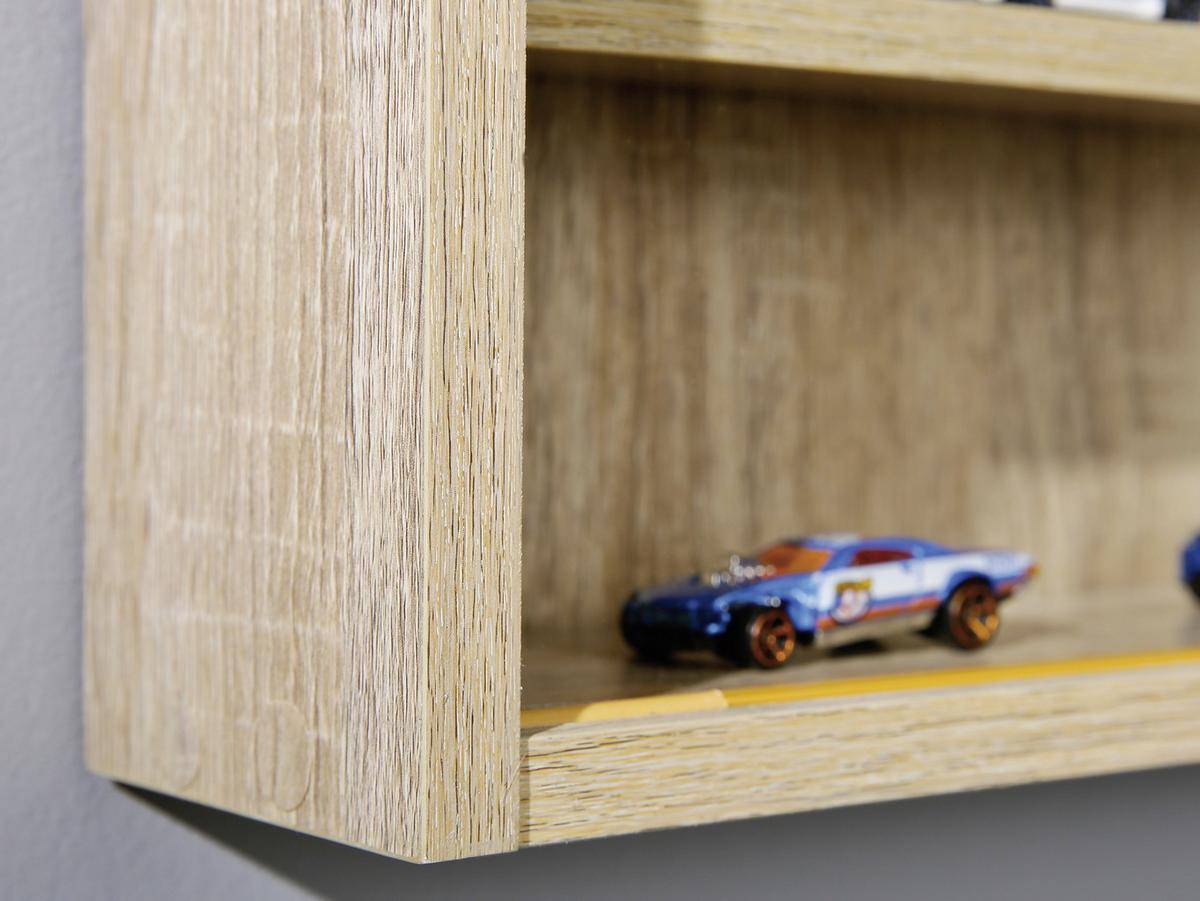 Hängevitrine Collectizioni braun - Sonoma Eiche, KONVENTIONELL, Glas/Holzwerkstoff (80/60/9,5cm) - MID.YOU