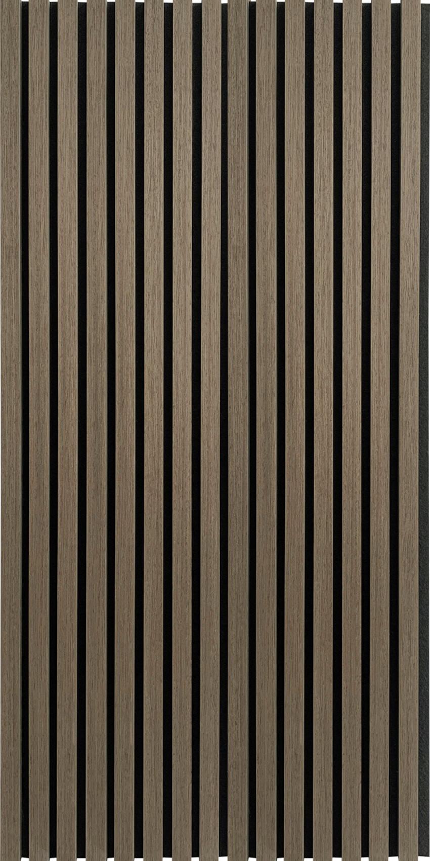 Akustikpaneel Noise Schwarz/Walnussfarben - Walnussfarben/Schwarz, MODERN, Holz/Holzwerkstoff (60/120/2,1cm)