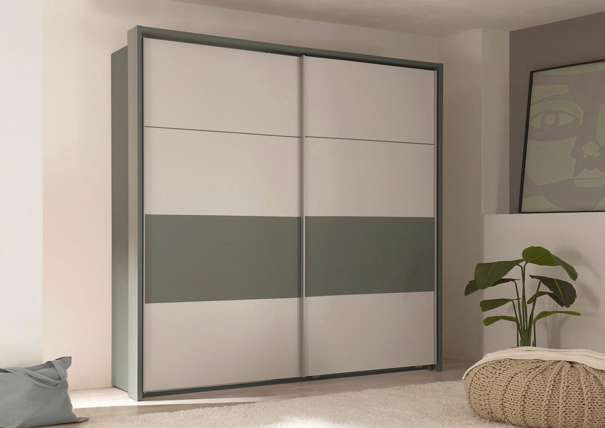 Ormar S Kliznim Vratima Modeste - boje kadulje/svijetlo siva, Moderno, drvni materijal/metal (215/210/60cm)