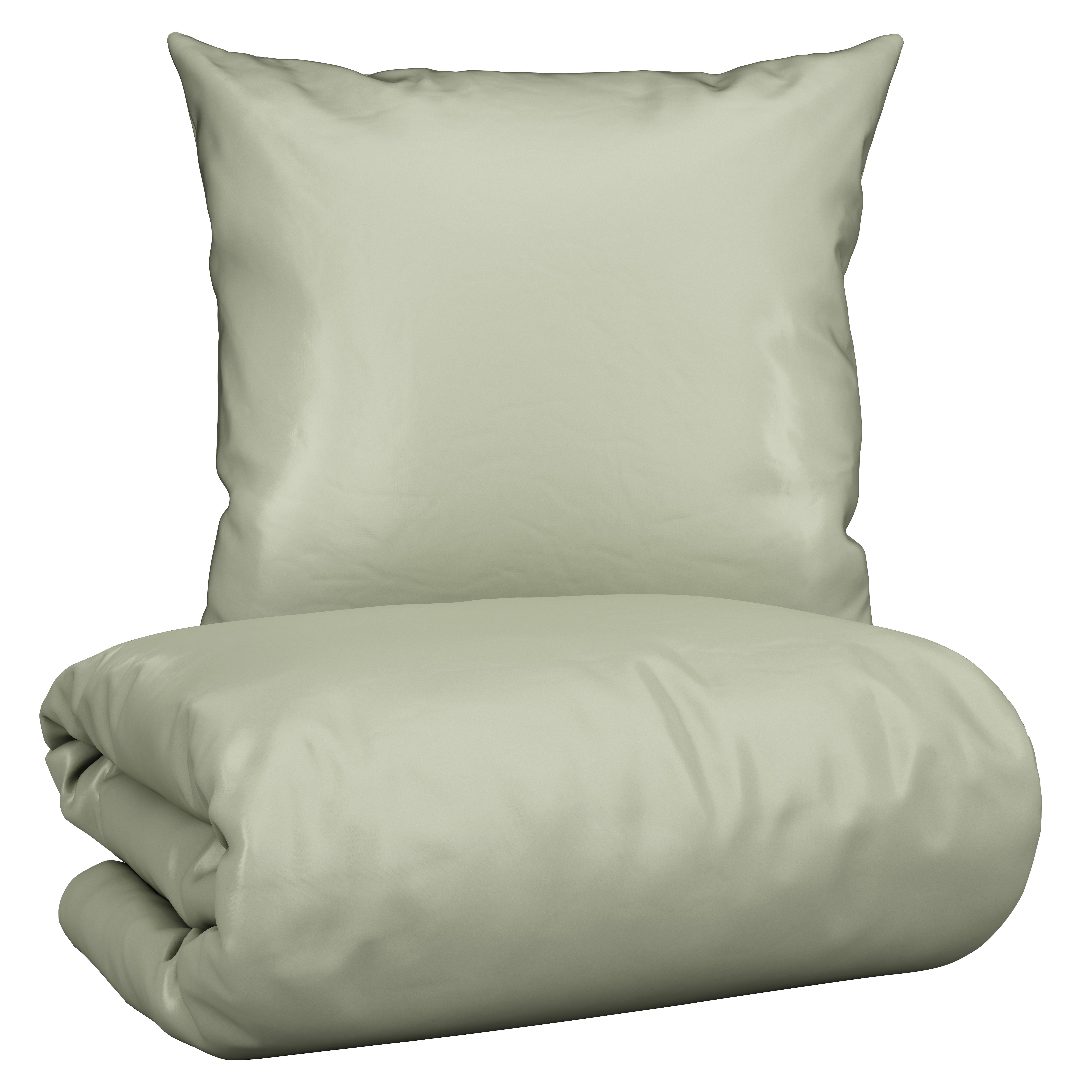 Bettwäsche Alex Uni ca. 135x200cm - Hellgrün, MODERN, Textil (135/200cm) - Premium Living