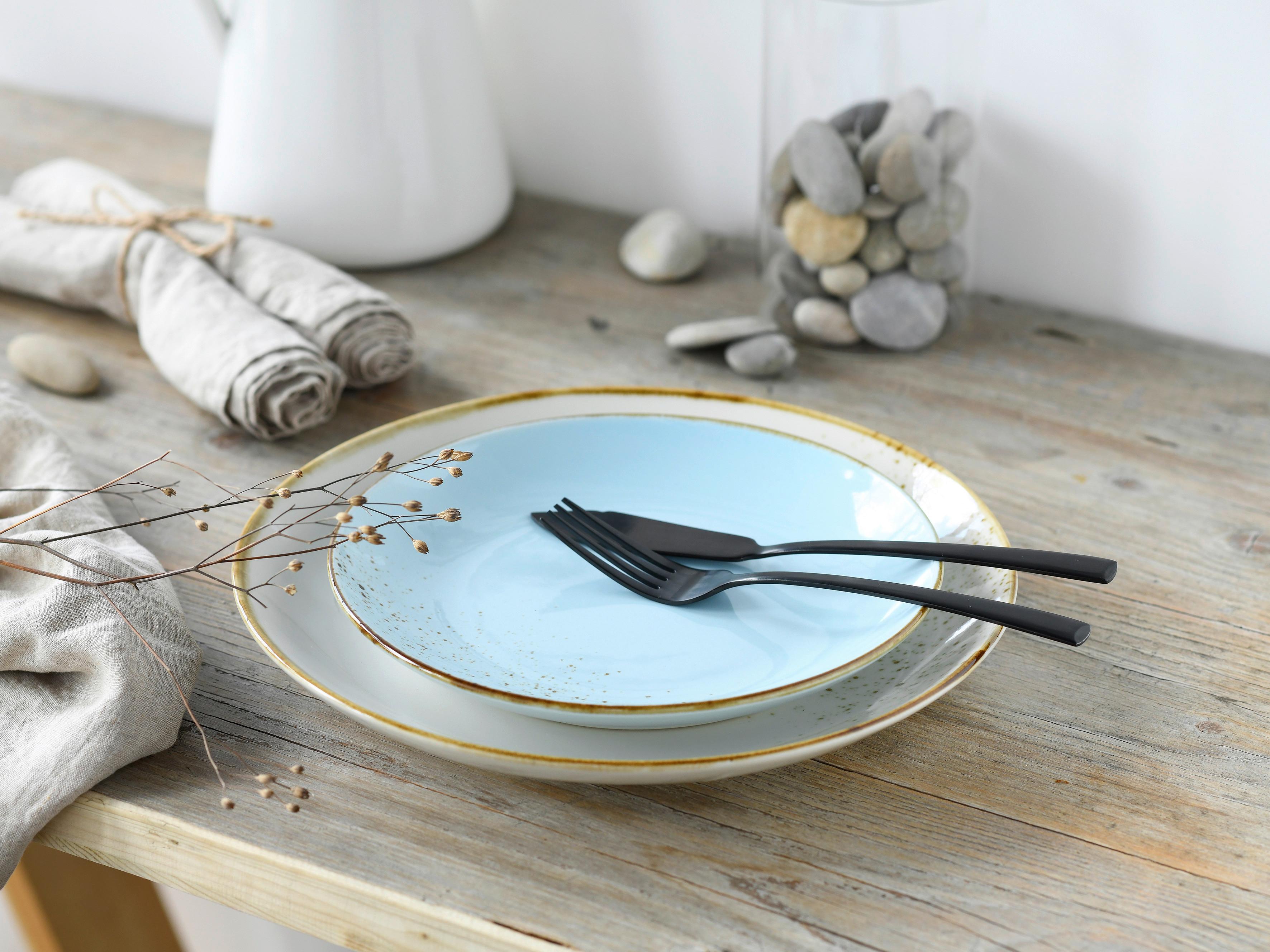 Set Desertnih Krožnikov Lightblue, 6-Delni - pastelno modra, Trend, keramika (21cm) - Creatable