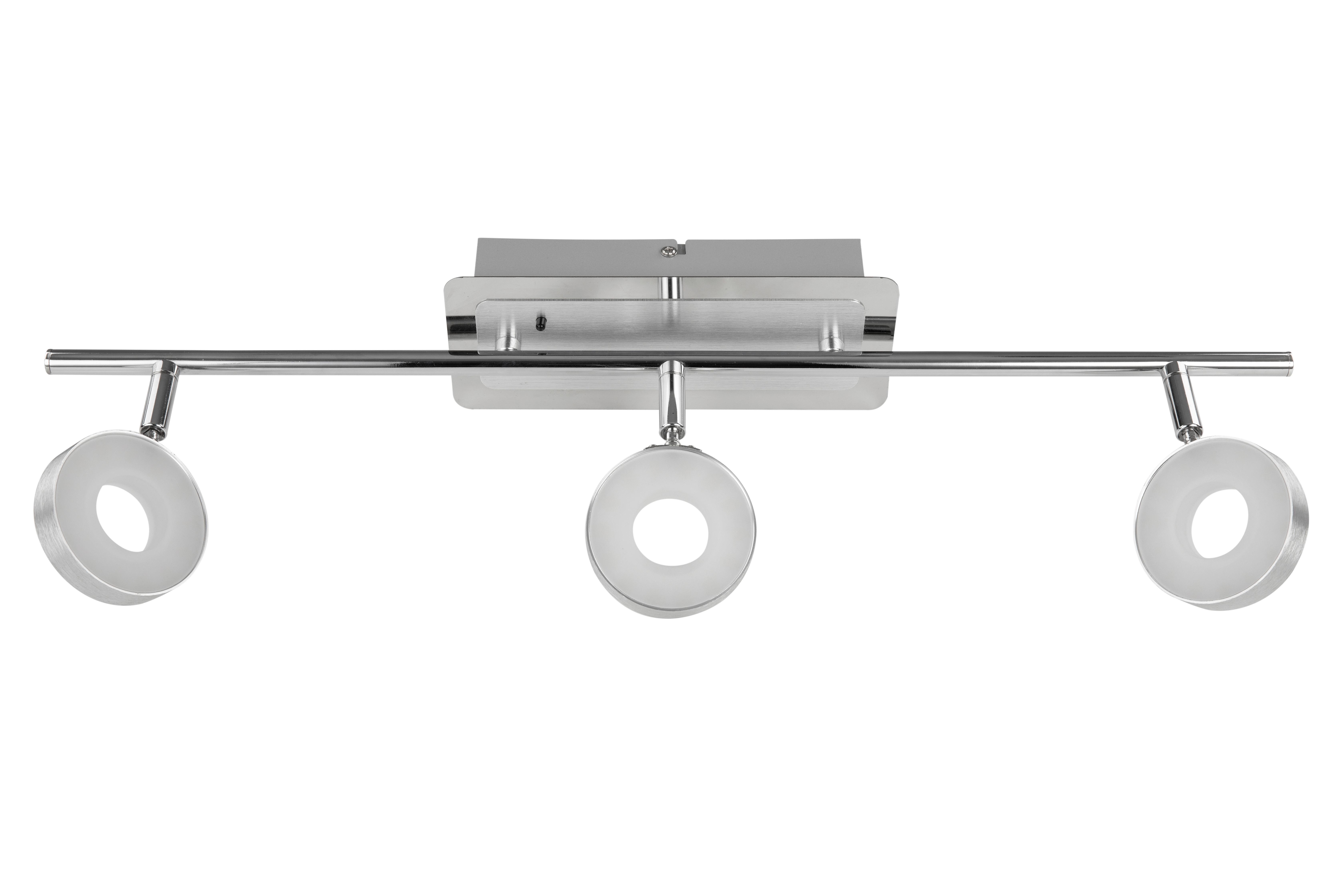 LAMPA REFLEKTOROWA LED INELE - kolor aluminiowy/kolor chromowy, Trend, metal (60,5/9/18,5cm) - Novel