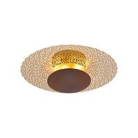 LED-Deckenleuchte Nevis Rostfarben max. 17,6 Watt - Rostfarben, Design, Metall (45/45/16cm) - Paul Neuhaus