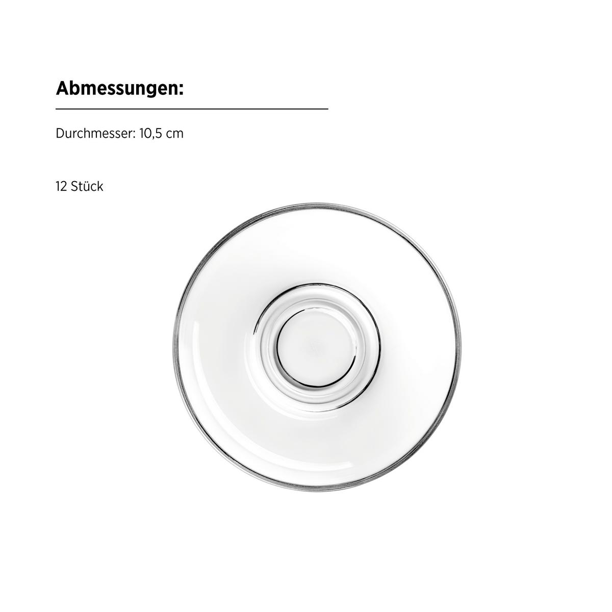 TEEGLÄSERSET 935577 TEEGLÄSER-SET 12TLG - Transparent, Basics, Glas (5,5/8,5cm) - Mäser