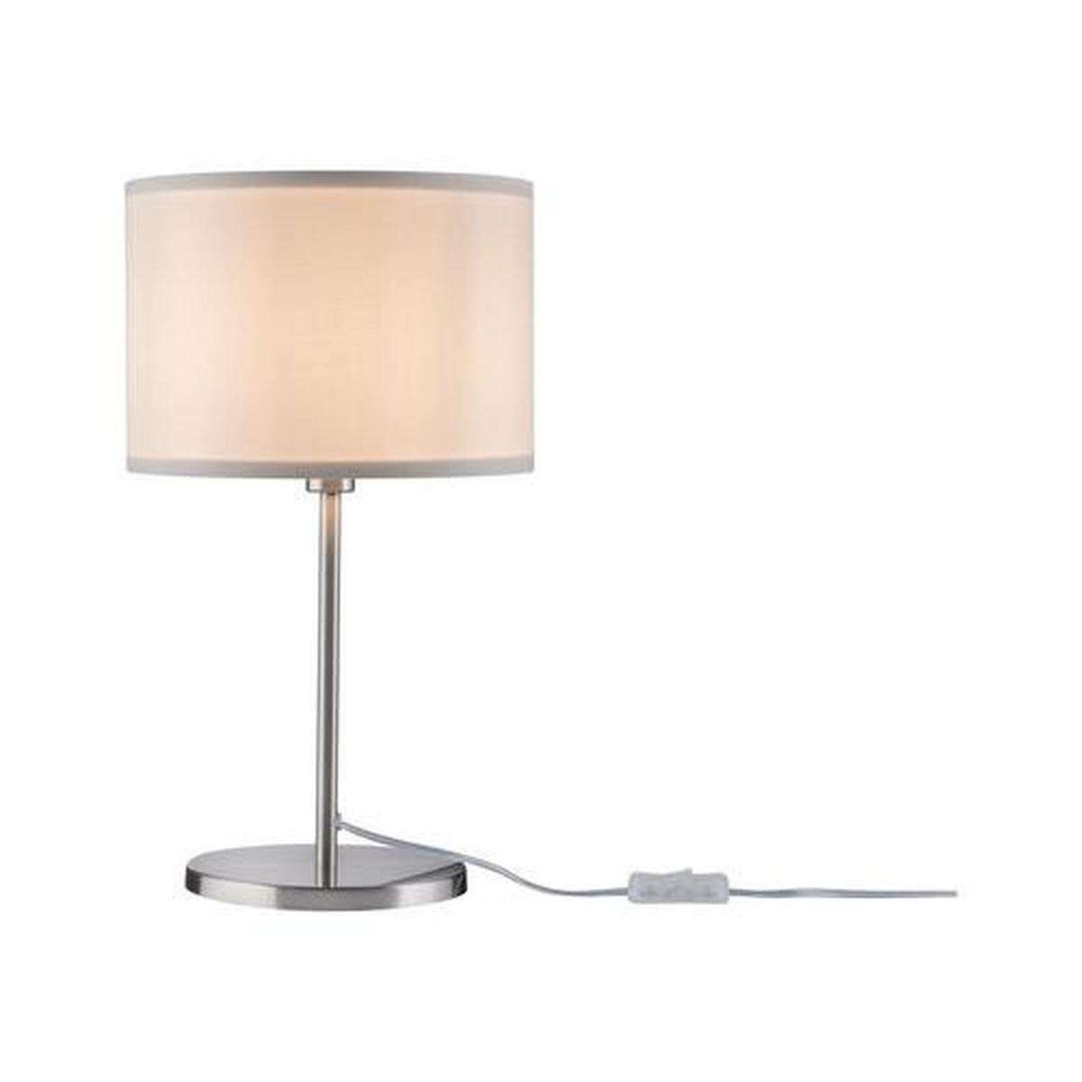 Tischleuchte Tessa in Creme max. 40 Watt - Creme, Design, Textil/Metall (25/45cm) - Paulmann