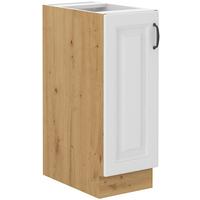 Baza 30 Izvlačni Koš Stilo - bijela/hrast Artisan, Moderno, drvni materijal/metal (30/82/52cm)