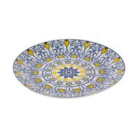 Dessertteller Maja Blau/Gelb Ø ca. 20cm - Blau/Gelb, LIFESTYLE, Keramik (20/2,3cm) - Mömax