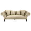 Trosjed Cupido - bež/crna, Design, tekstil/drvo (242/91/104cm) - Mömax