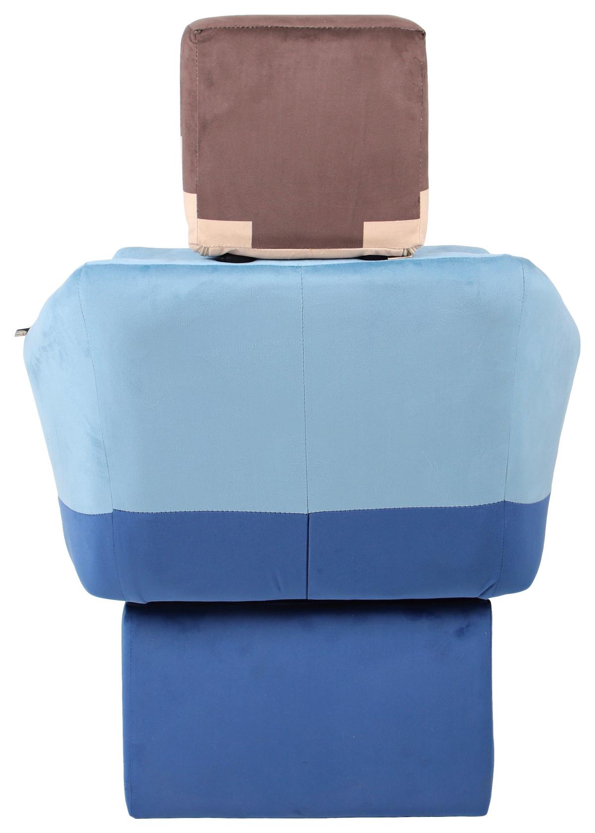 Loungesessel Minecraft Steve ca. 69x96x75 cm Blau - Blau/Multicolor, MODERN, Textil (69/96/75cm) - Minecraft