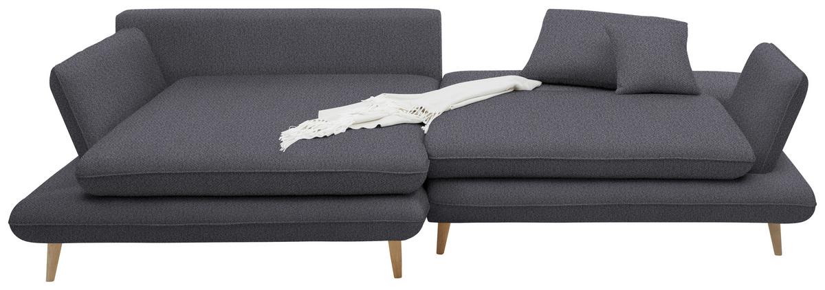 Kutna Garnitura Monte - tamno plava/prirodne boje, Romantično / ladanjski, tekstil/drvo (181/283cm) - Premium Living