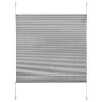 Plissee Solid Crash Silber ca. 80x220cm - Grau, Basics, Textil (80/220cm)