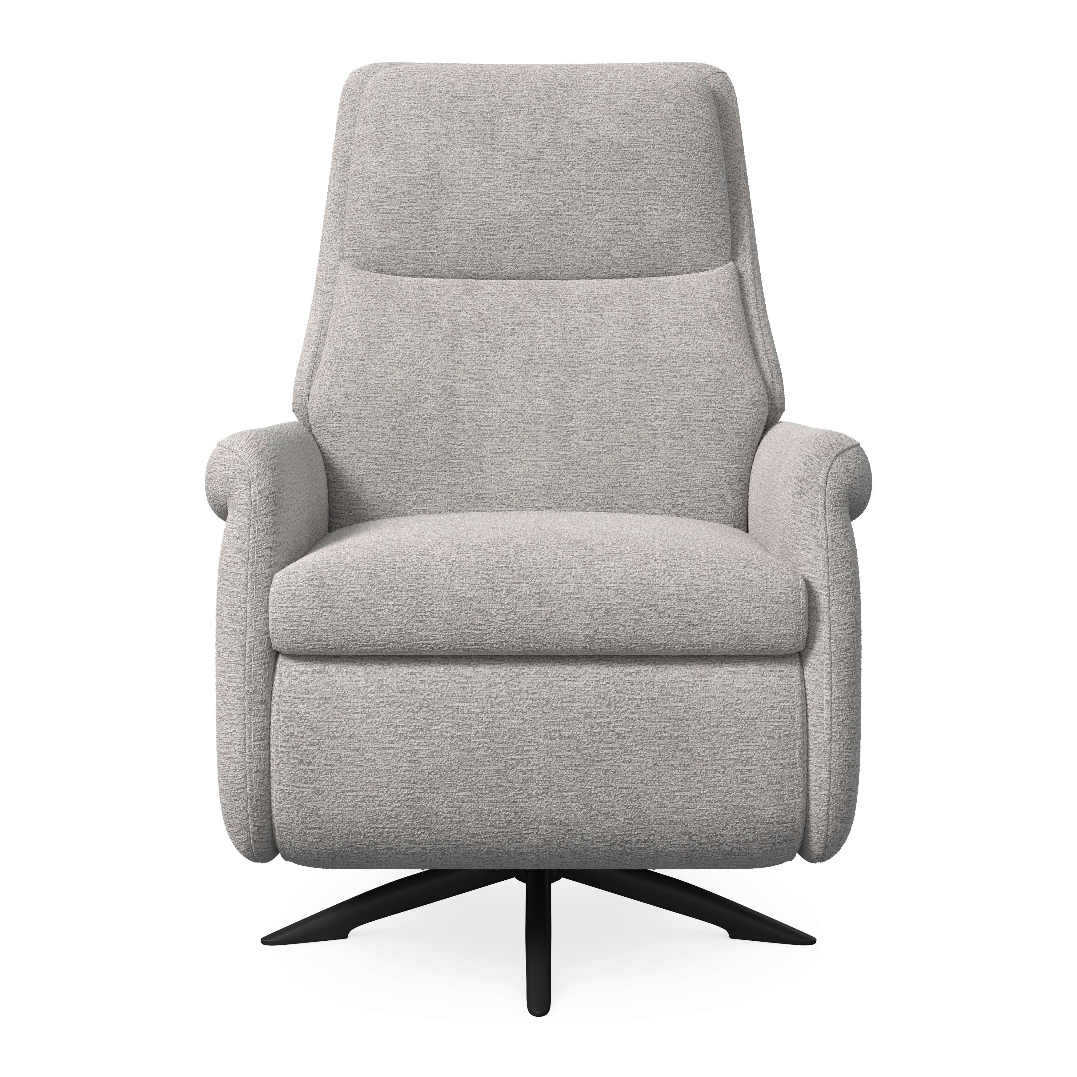 RELAXFÅTÖLJ ALICE - ljusgrå/svart, Modern, metall/trä (76/110/94cm) - Bessagi Home