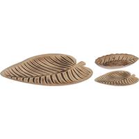 Dekor Tálca Leaf - natúr, fa (32/25/1,5cm)