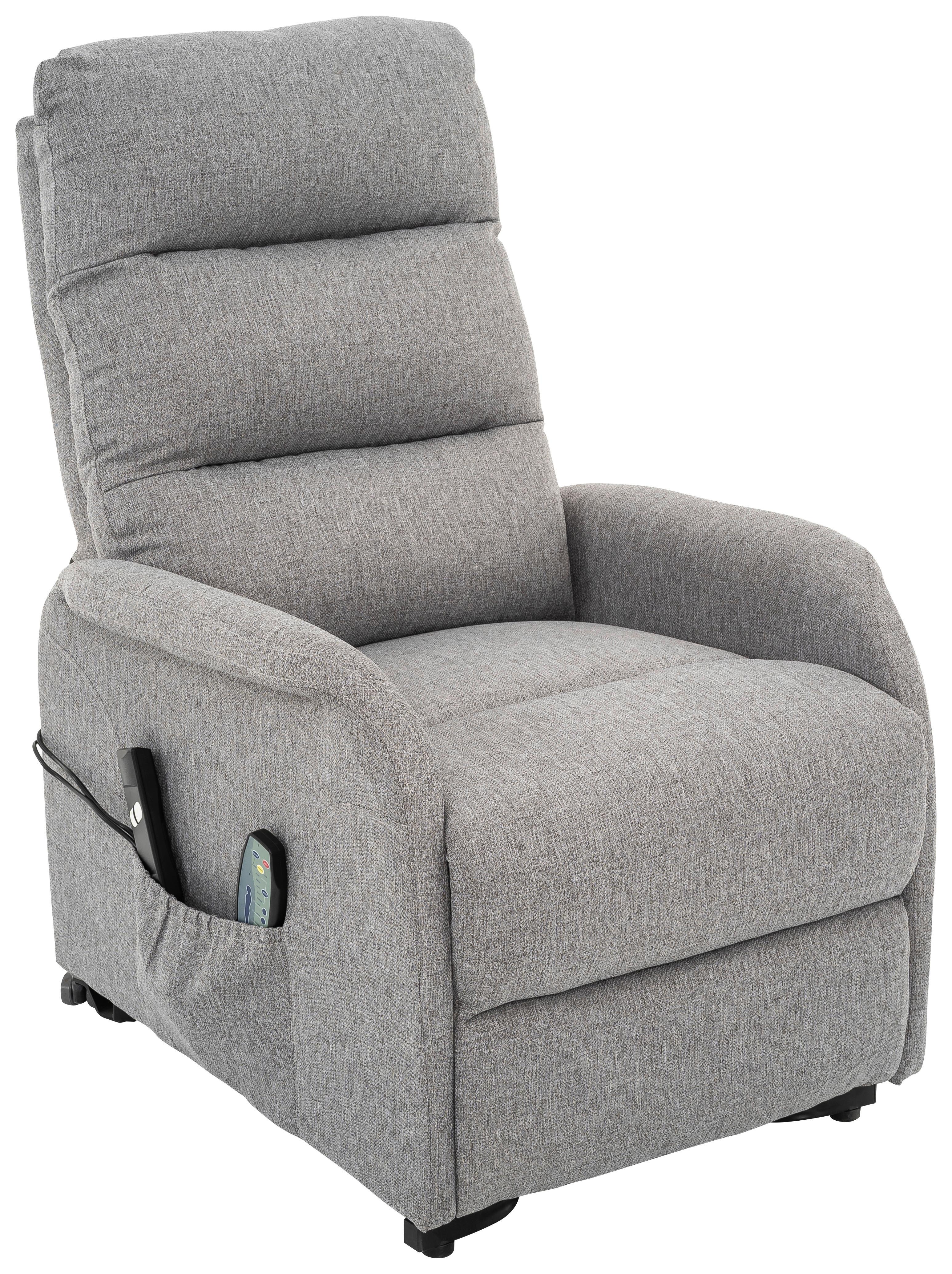 Počivalnik Luxo, Siva - siva/črna, Design, kovina/umetna masa (68/100/94cm) - Livetastic