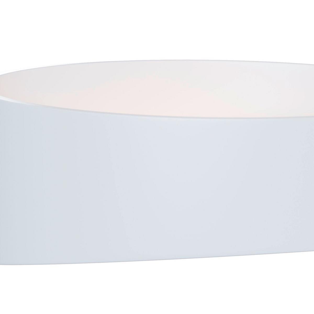 Wandleuchte Trame Weiß max. 6 Watt - Weiß, Trend, Metall (8/17,5/9cm) - MAYTONI