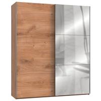 Ormar S Kliznim Vratima Level 36 A - srebrne boje/boje hrasta, Moderno, drvni materijal (200/236/65cm) - Modern Living