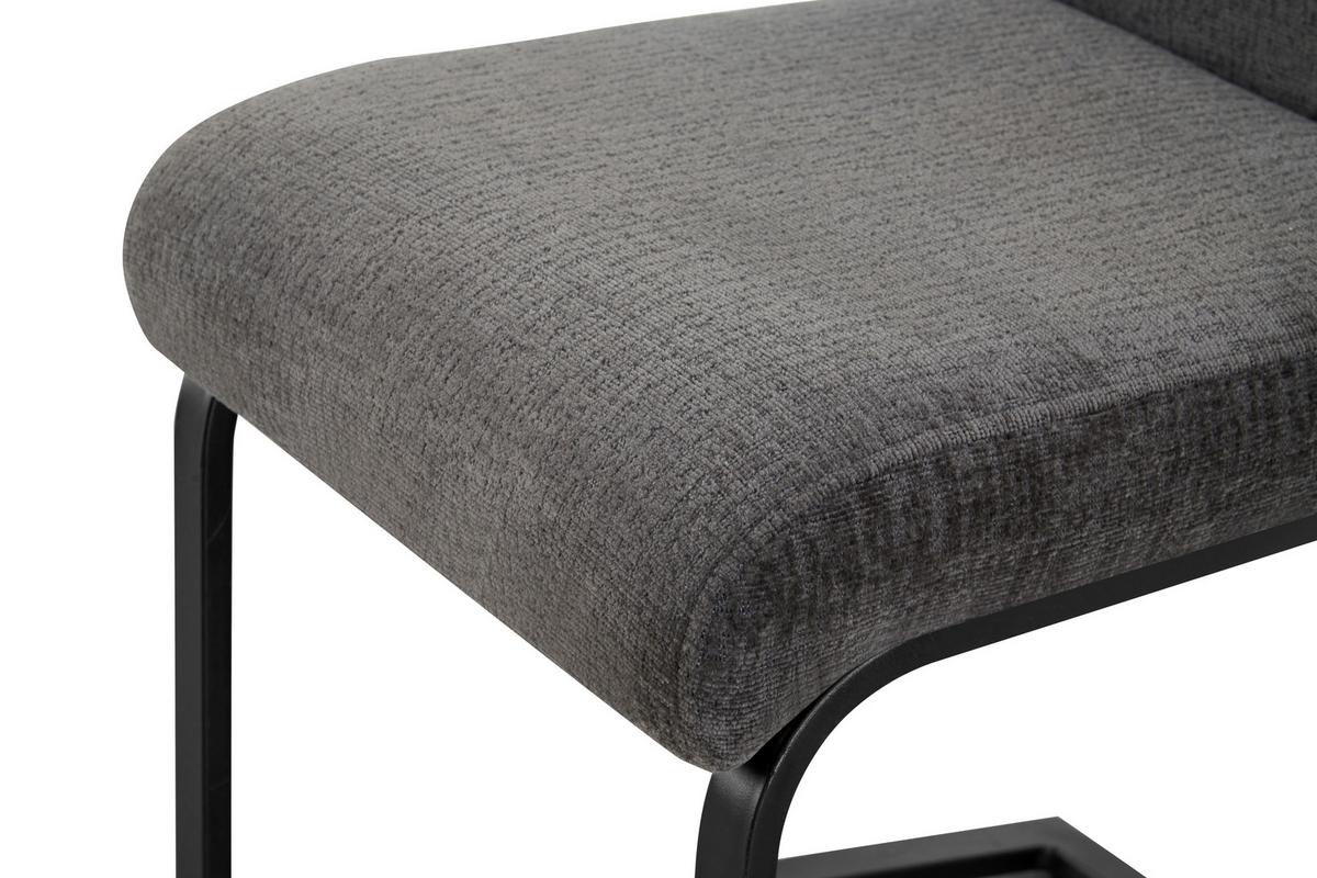 SCHWINGSTUHL-SET TINA - noir/anthracite, Modern, textile/métal (43/98/59cm) - MID.YOU