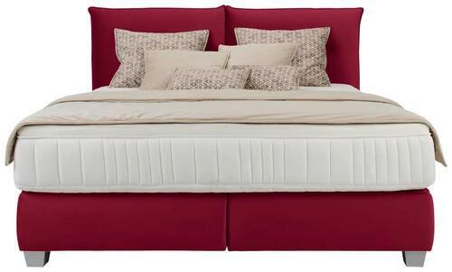 PAT BOXSPRING FOG - roșu, textil (180/200cm) - Premium Living