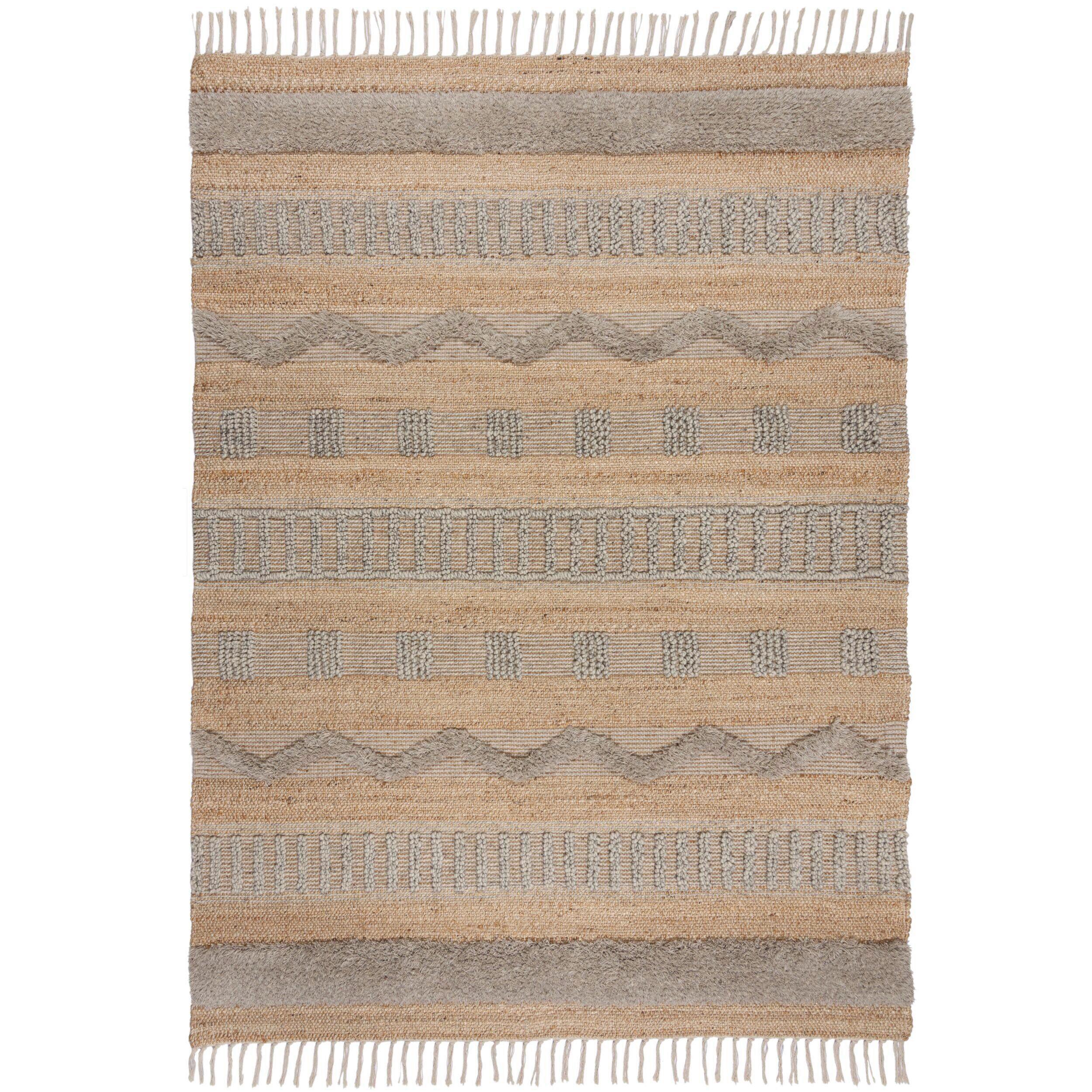 Handwebteppich Medina Naturfarben ca. 120x170cm - Naturfarben, KONVENTIONELL, Textil (120/170cm) - Xora